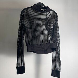 oak and fort crop top blouse size S
